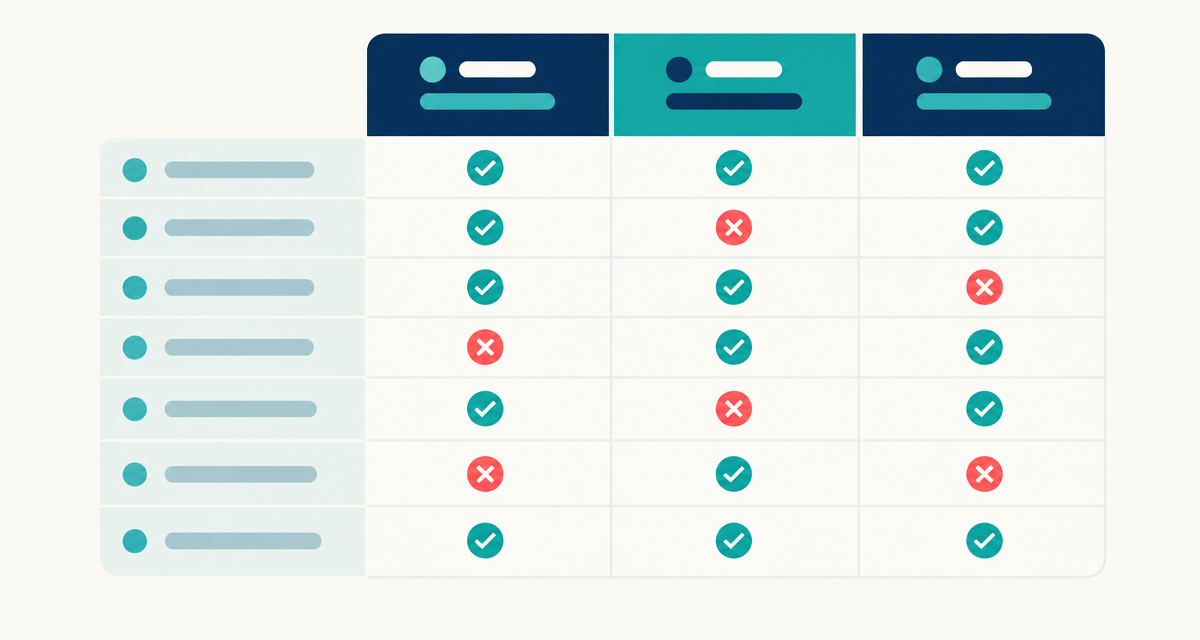 Comparison of B2B company data, contact lists and sales leads
