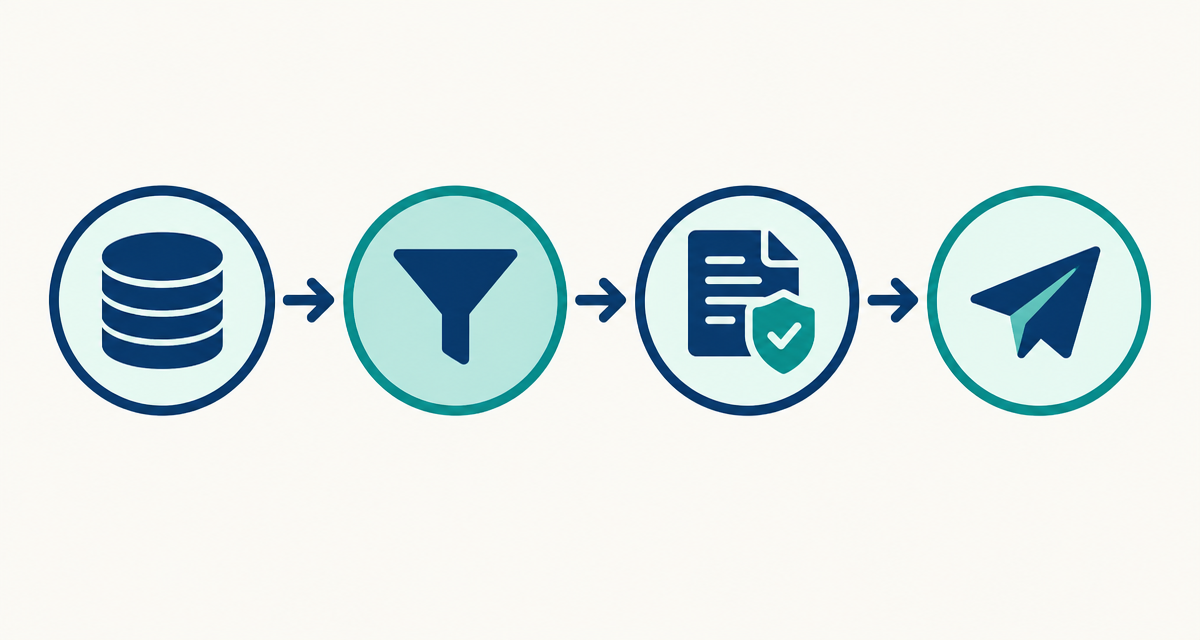 Workflow for reviewing, filtering and qualifying B2B company records